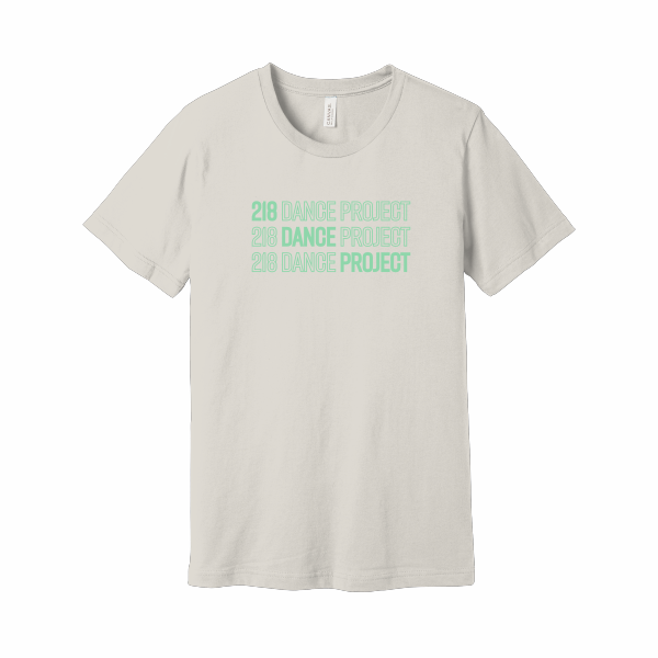 218 Dance - Youth BC3001Y BELLA+CANVAS ® Youth Jersey Short Sleeve Tee with mint 218 Dance Project logo