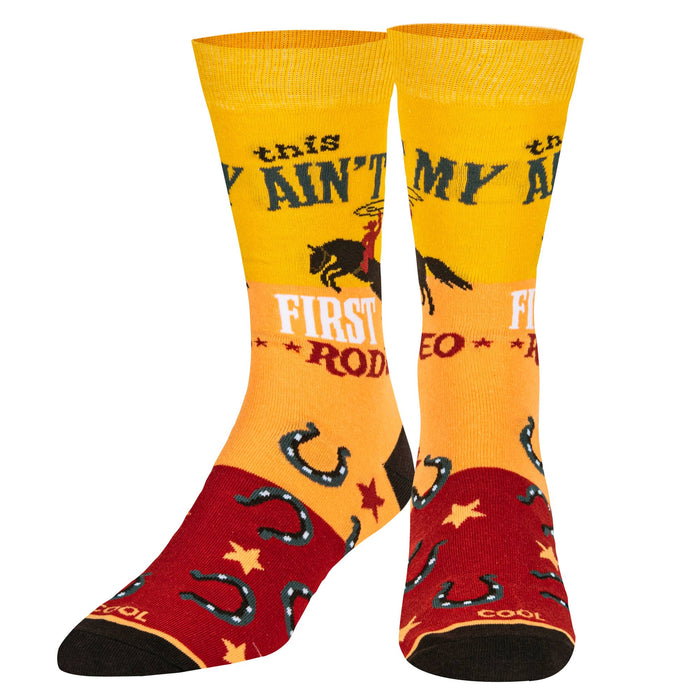 Ain't My First Rodeo Crew Socks - Premium from Cool Socks - Just $10.95! Shop now at Pat's Monograms
