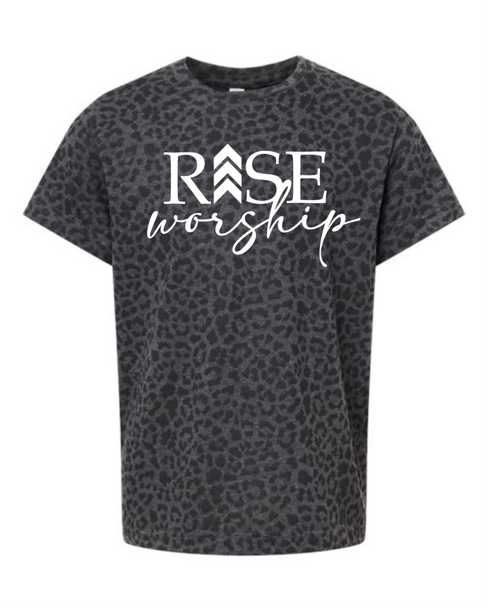 Black Leopard Tee- Youth and Adult Sizes