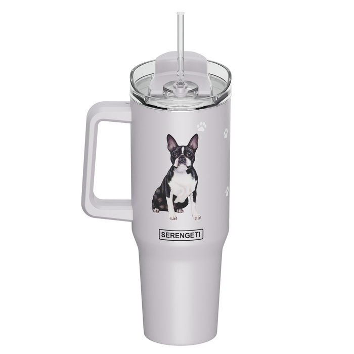 Boston Terrier 40 oz Tumbler with Handle - Premium from E&S Pets - Just $36.95! Shop now at Pat's Monograms