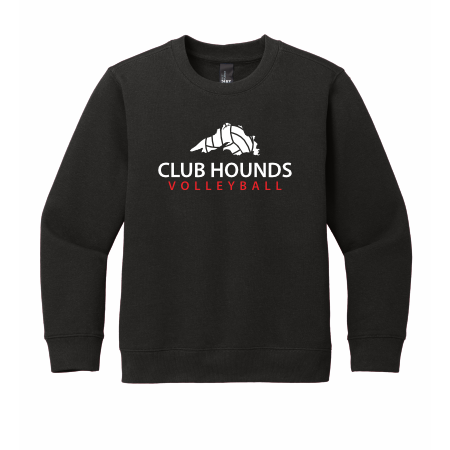 Club Hounds - ADULT District® V.I.T.™ Fleece Crew DT6104 with full front logo