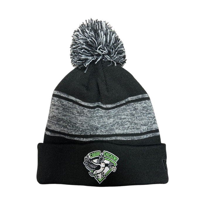 Cobra Chickens AAA - New Era NE909 Knit Chilled Pom Beanie with embroidered logo