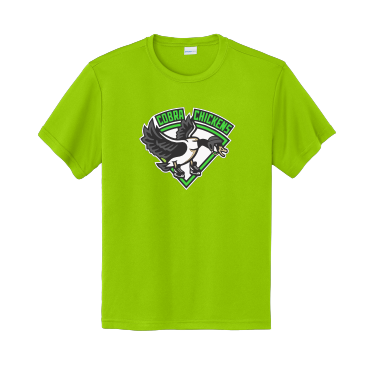 Cobra Chickens AAA - Youth and Adult Sport-Tek Competitor Tee with full front heat transfer logo