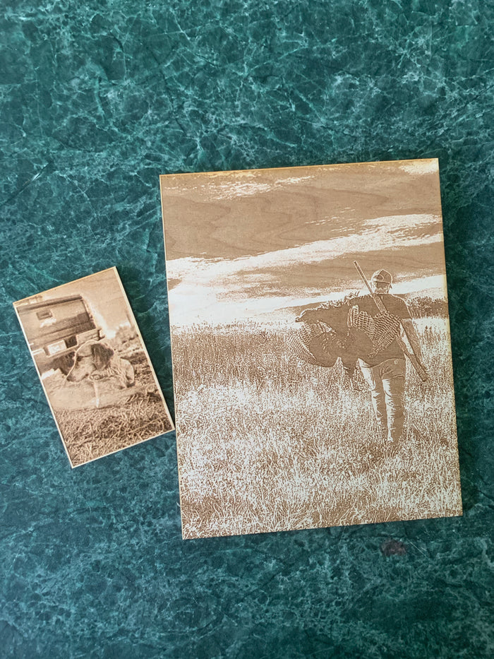 Custom Photo Engraving | Engraved Wood Photos