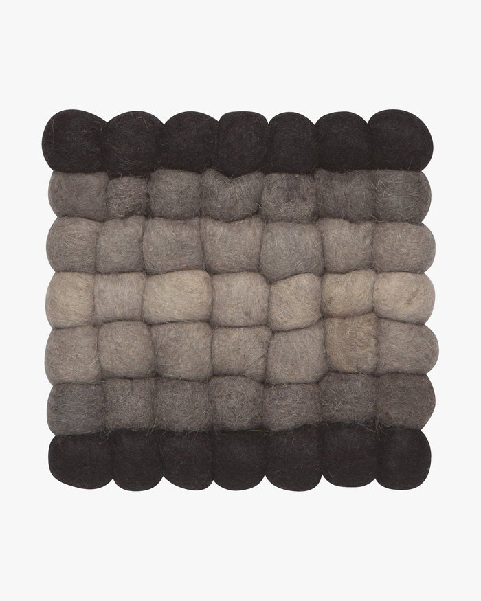Danica, Shadow Recycled Wool Felt Dot Trivet