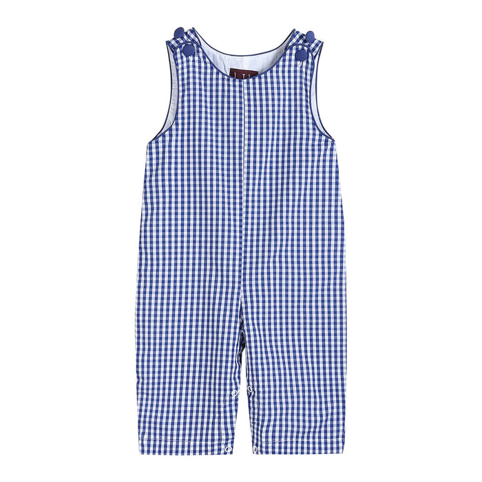Dark Blue Gingham Overalls - Premium from Lil Cactus - Just $29.95! Shop now at Pat's Monograms