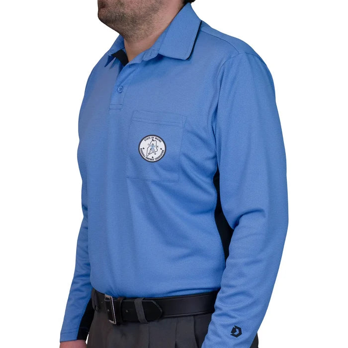 Davis BFX MLB Homage V2 Side Panel LS Sky Blue Umpire Shirt (Maine)