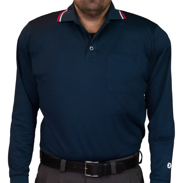 Davis BFX Traditional LS Navy Umpire Shirt