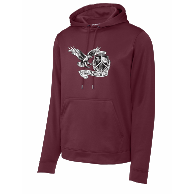 Denfeld Boys Soccer - Sport-Tek® Sport-Wick® Fleece Hooded Pullover F244 with full front logo 2