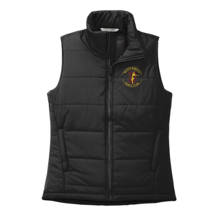 Denfeld Dance Team - Ladies Port Authority L853 Puffy Vest with embroidered logo