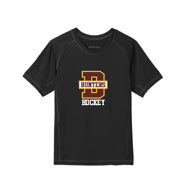 Denfeld Hockey - Sport-Tek YST470 Youth Rashguard Tee with full front Denfeld Hockey logo