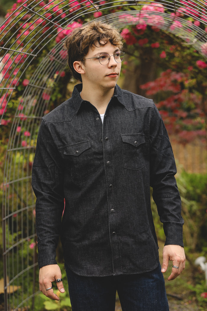 Denim Western- Black