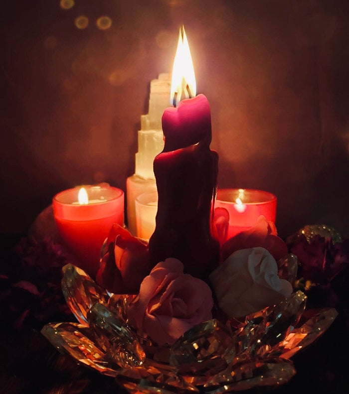 adam and eve candle
