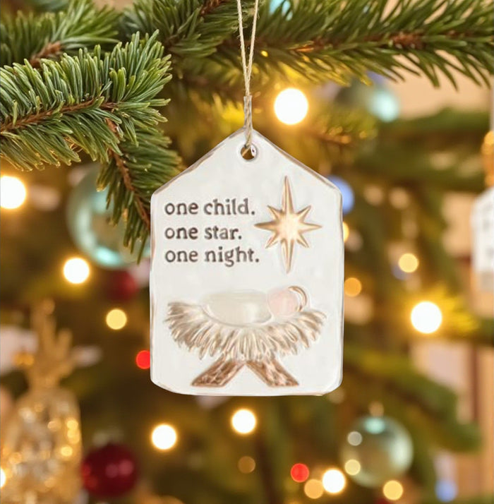 Divine Night Holy Family Ornaments - Premium Christmas Ornament from Burton and Burton - Just $13.95! Shop now at Pat's Monograms