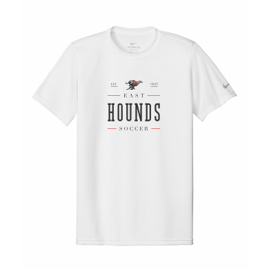 Duluth East Boys Soccer - Youth Nike Swoosh Sleeve rLegend Tee NKDX8787 with full front logo 1