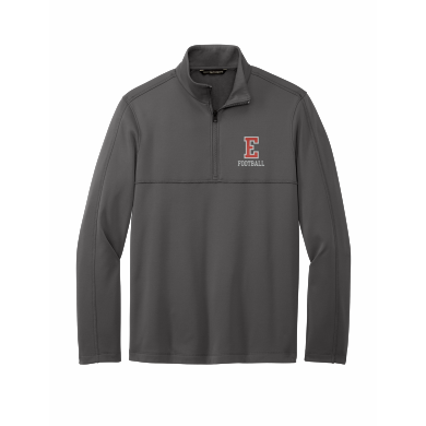 East Youth Football - Port Authority® Smooth Fleece 1/4-Zip F804 with embroidered left chest logo