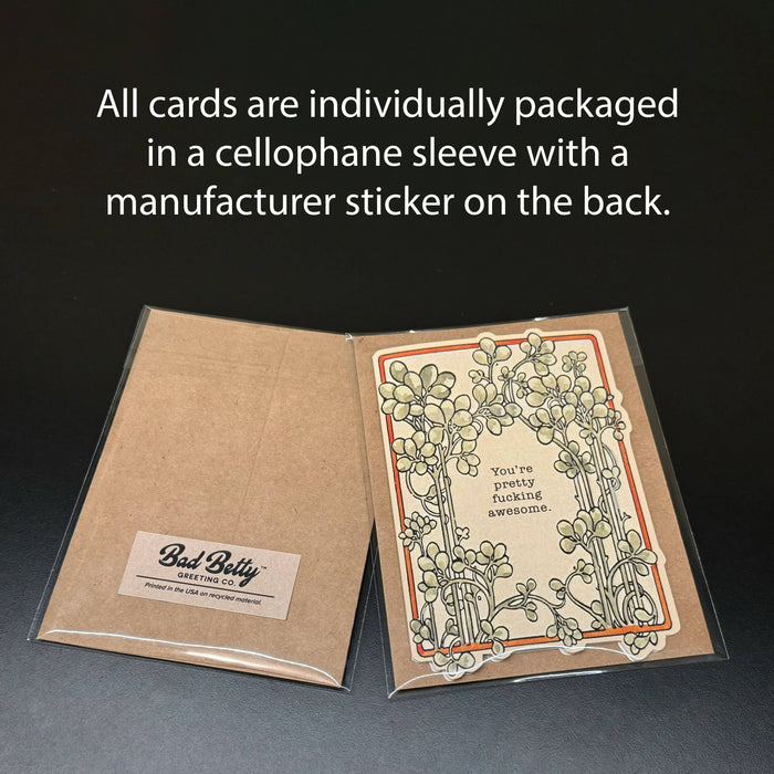 EAT A BAG OF DICKS INSULT CARD