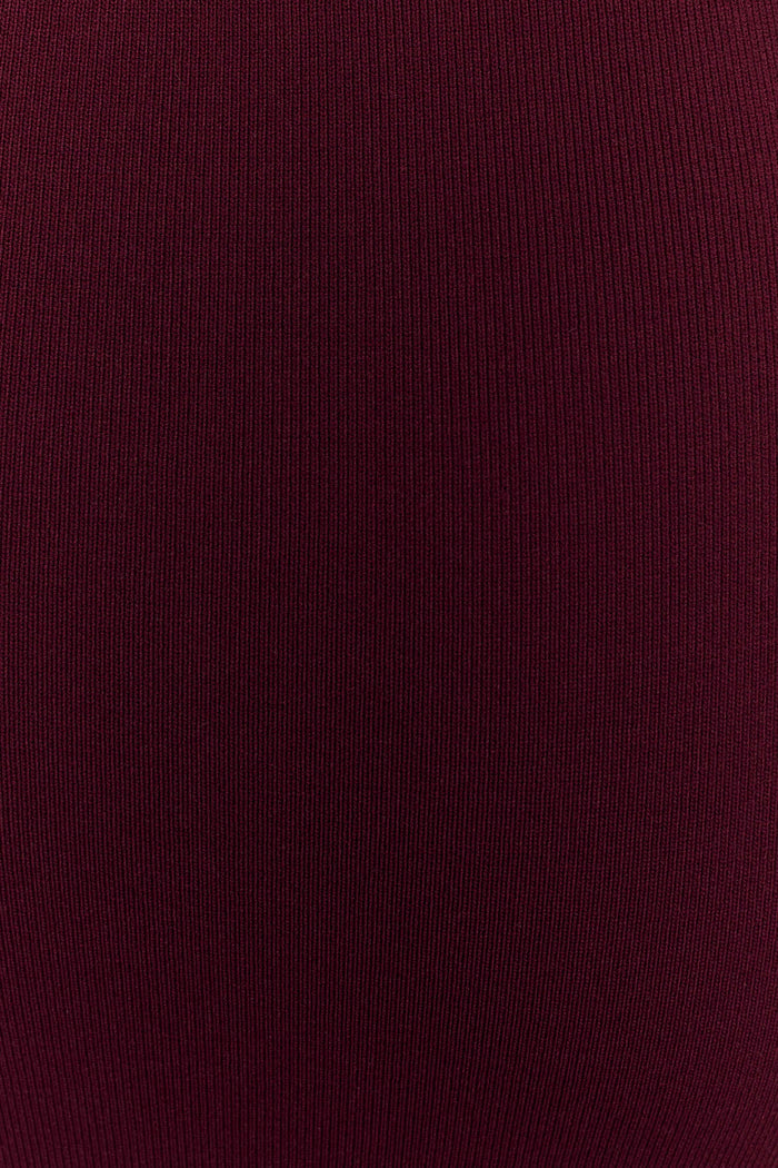 Francisca Mid Rise Knit Maxi Skirt - Merlot