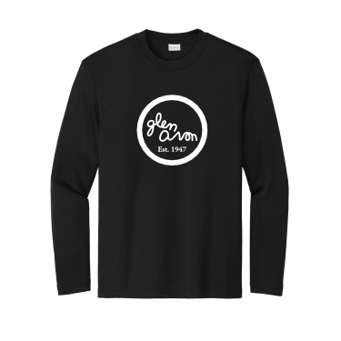 GLEN AVON - Youth Sport-Tek Long Sleeve Performance Tee with white GA Circle logo