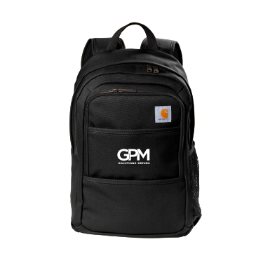 GPM - Carhartt® Foundry Series Backpack CT89350303 with white GPM Solutions Driven logo
