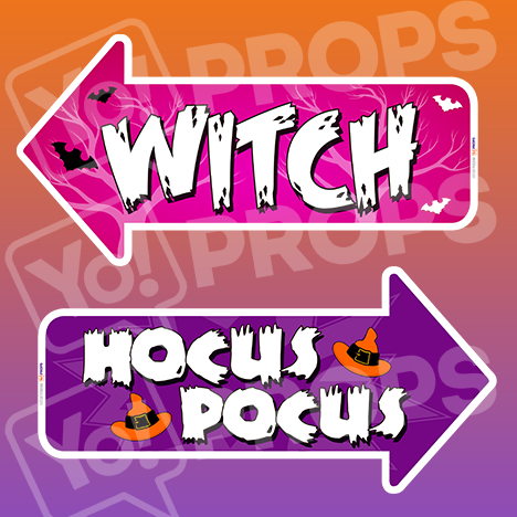 Halloween Sign Prop - Witch/Hocus Pocus