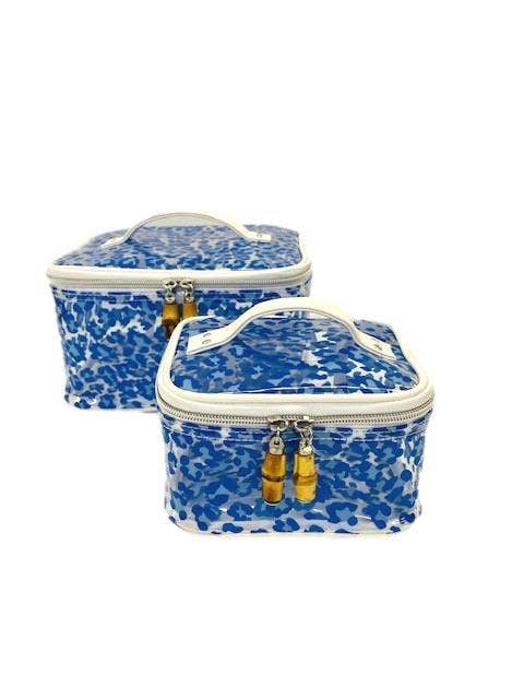 HEAD CASE 2 PC SET - CHEETAH BLUE-CLEAR - Premium travel bag from TRVL Design - Just $32.95! Shop now at Pat's Monograms