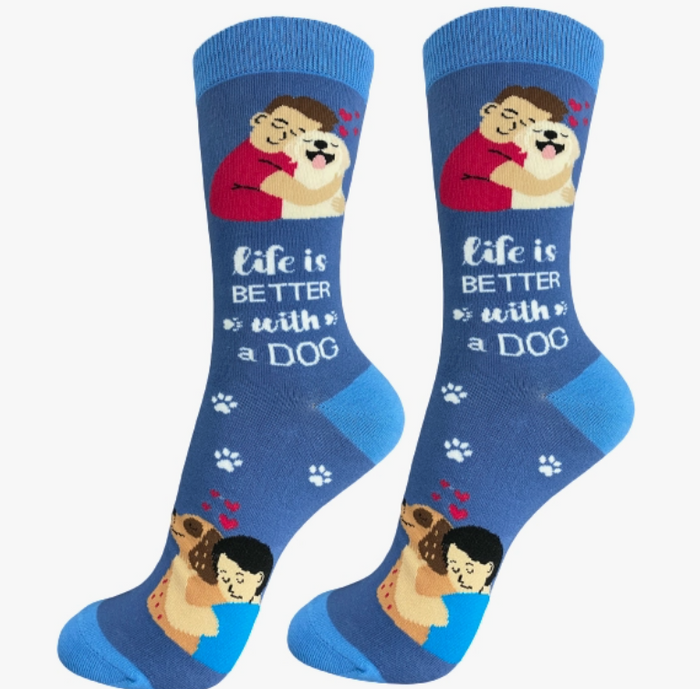 I Love My Dog - Life is Better Socks - Premium Socks from Sock Daddy - Just $10.95! Shop now at Pat's Monograms
