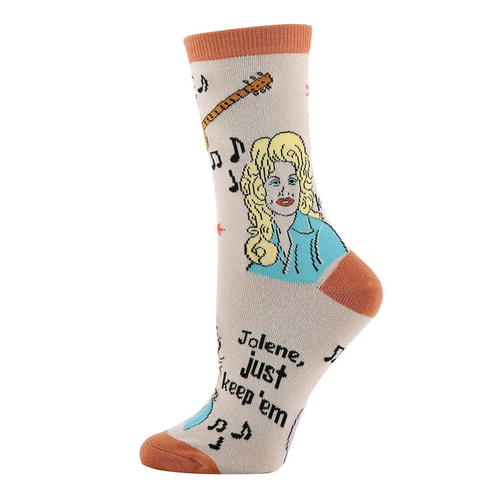 Just Keep 'em | Women's Jolene Funny Crew Socks - Premium from Oooh Yeah Socks/Sock It Up/Oooh Geez Slippers - Just $11.95! Shop now at Pat's Monograms