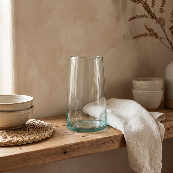 Large Clear Moroccan Glasses, styled at home