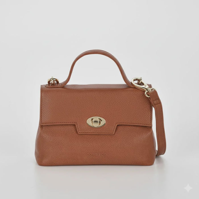 Lindfield Flap Handle Bag (Cocoa)