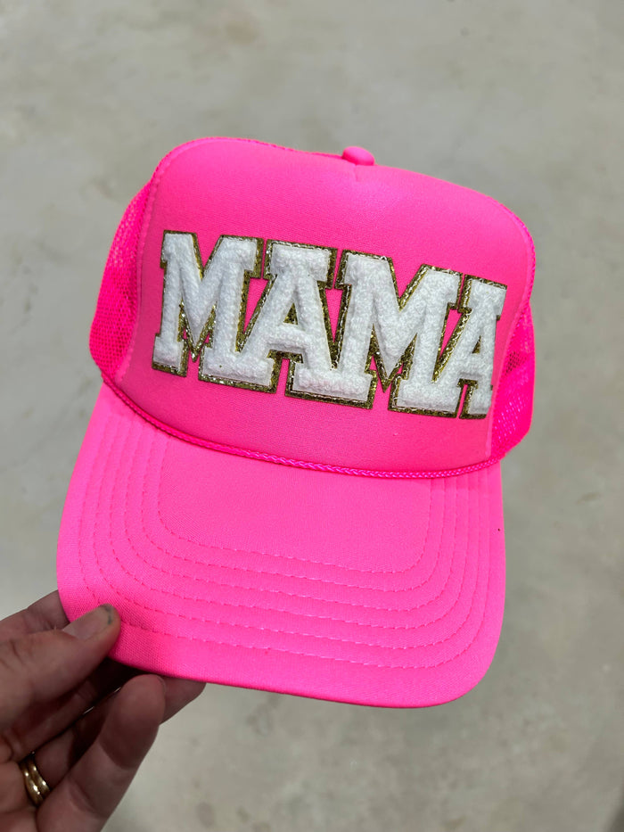 Mama Chenille Letters Foam Trucker - Premium from Vibes Hat Company - Just $22.95! Shop now at Pat's Monograms