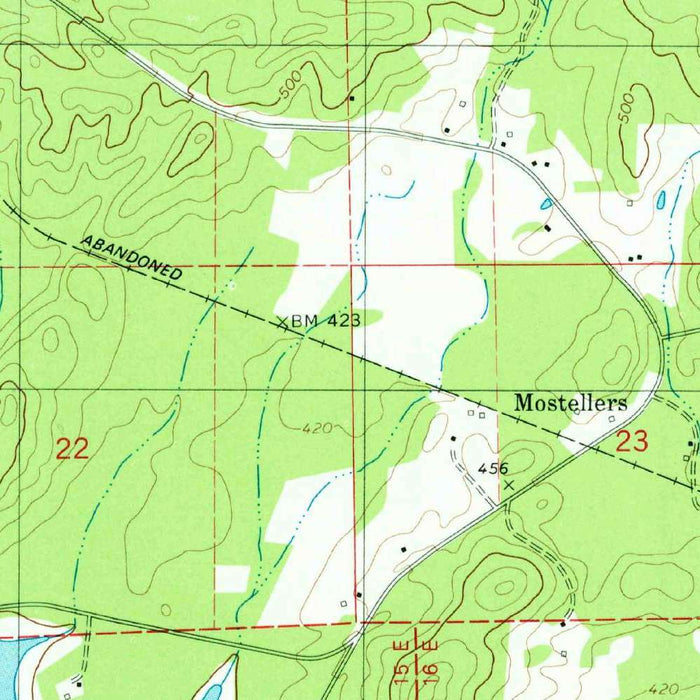 Map of Lay Lake, Alabama by USGS, 1980 – Shelby County & Coosa River