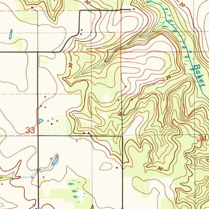 Map of Magnolia Springs, Alabama by USGS, 1980 – Weeks Bay & Bon Secour Bay