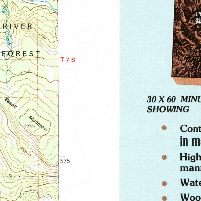 Map of Redstone, Colorado by USGS, 1982 – Carbondale, Mount Sopris & Crystal River