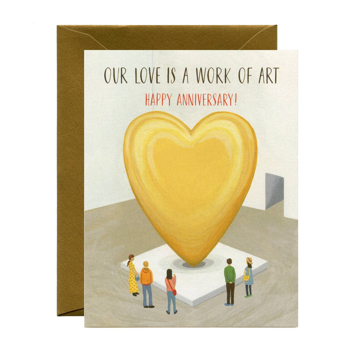 Museum Love - Work of Art Anniversary Card