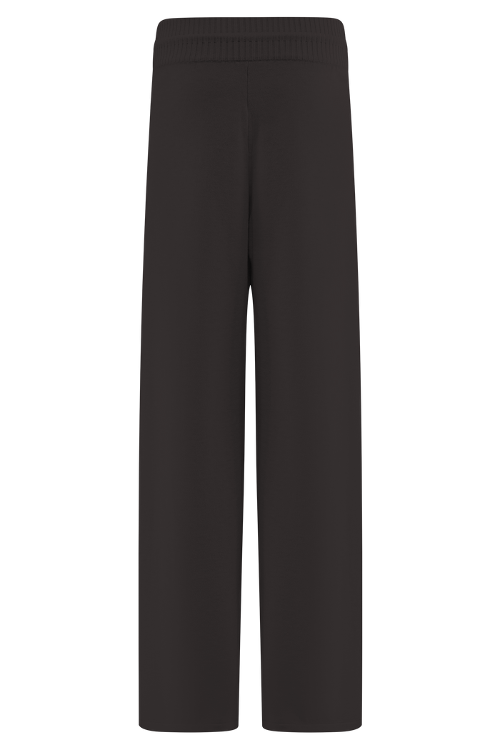 Natalya Knit Wide Leg Pants - Dark Chocolate