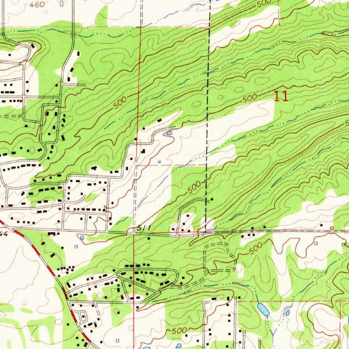 Old Map of Lake Hamilton, Arkansas by USGS, 1966 – Hot Springs, Ouachita River & Ouachita Mountains