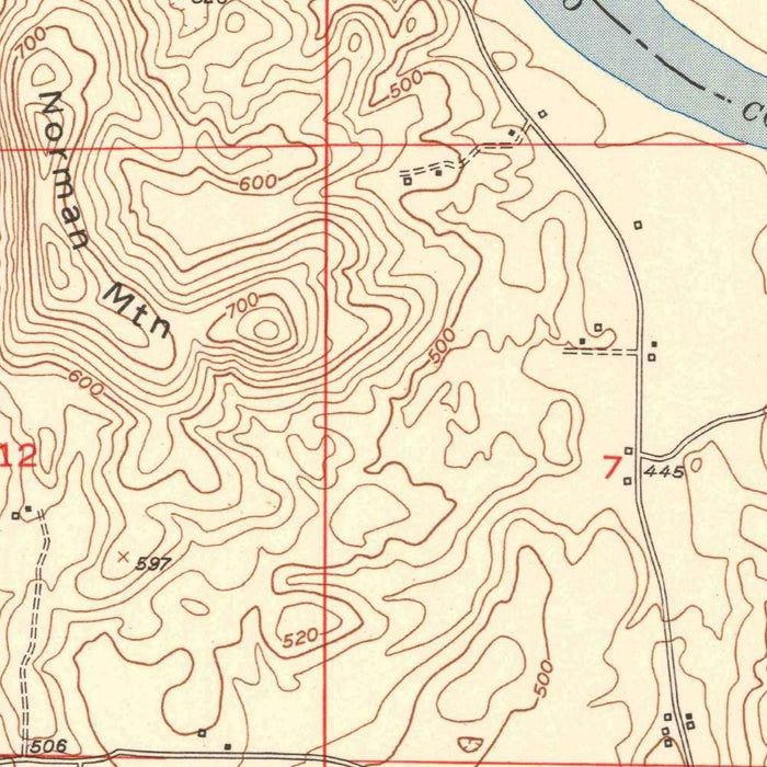 Old Map of Logan Martin Lake, Alabama by USGS, 1951 – Coosa River & Laniers