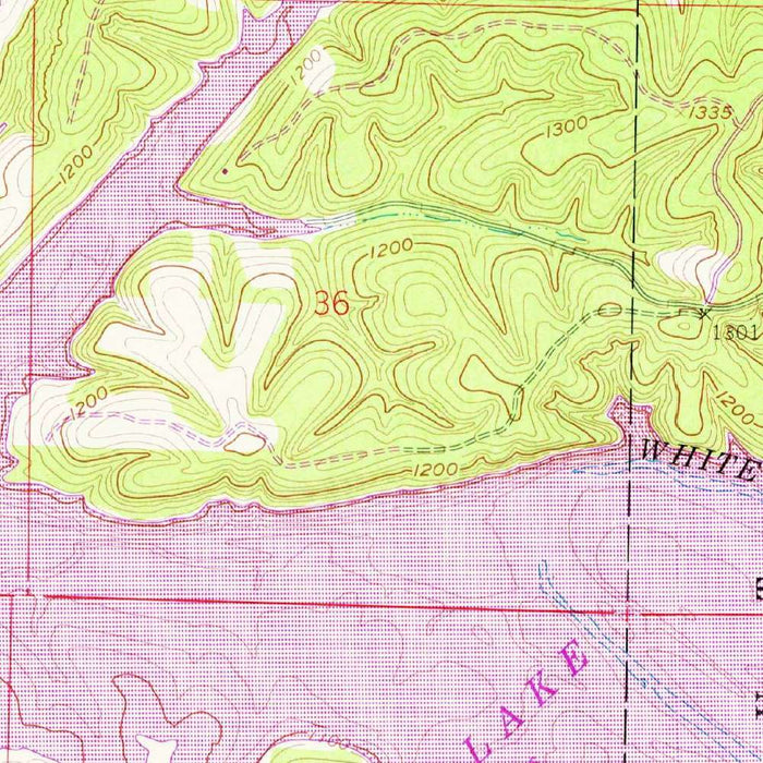 Old Map of Rogers, Arkansas by USGS, 1958 – Springdale, Beaver Lake & White River