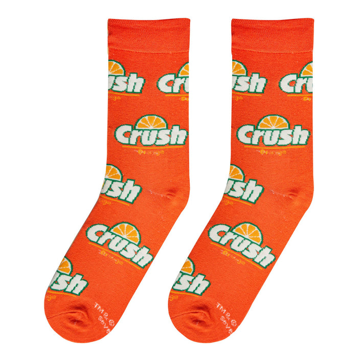 Orange Crush - Womens Crew Folded - Crazy Socks - Premium from Crazy Socks - Just $8! Shop now at Pat's Monograms