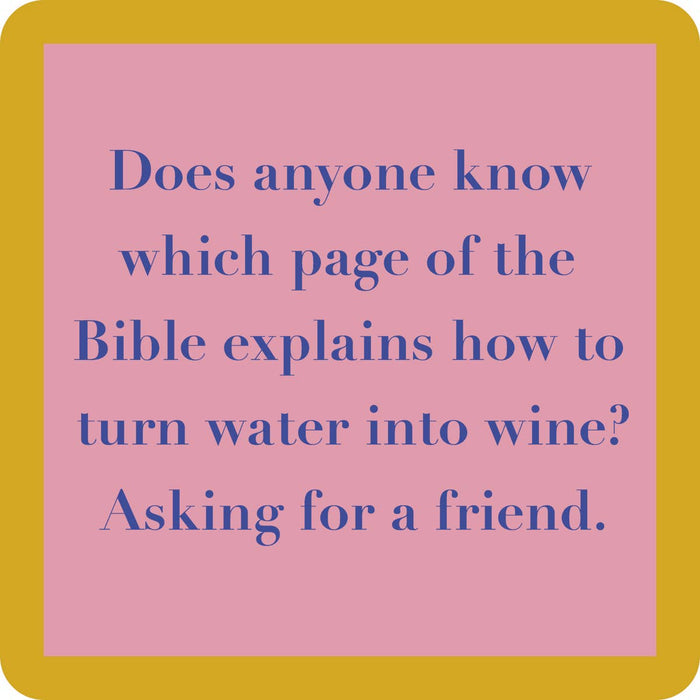 Page in the bible coaster - Premium from Drinks on Me coasters - Just $5.5! Shop now at Pat's Monograms