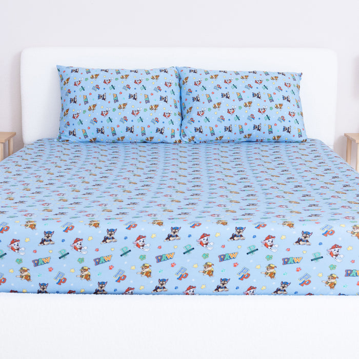 PAW Patrol: Varsity Blue Bamboo Sheet Set