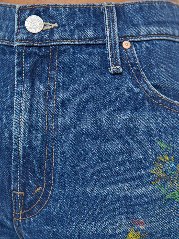 PETITES The Lil' Rerun Zip Sneak Jeans-Denim-Uniquities