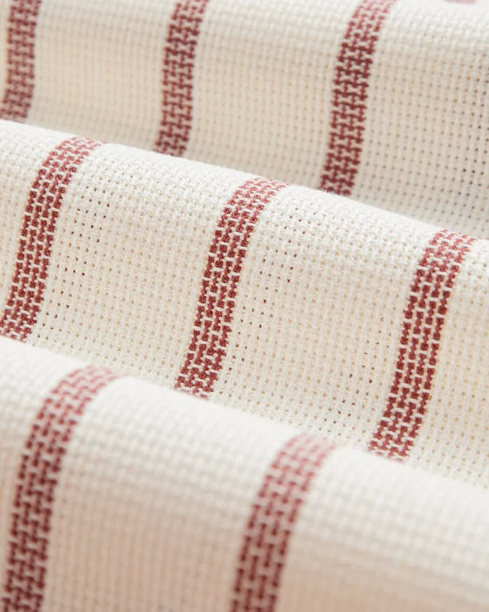 Piquet Stripe- Bordeaux