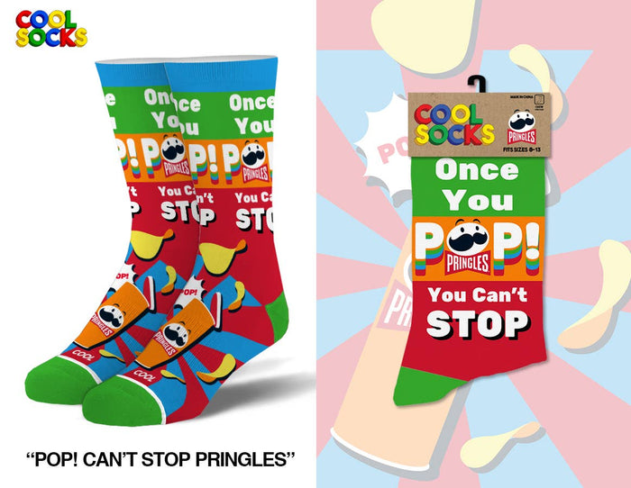 Pop! Cant Stop - Mens Crew Folded - Premium Socks from Cool Socks - Just $12.95! Shop now at Pat's Monograms