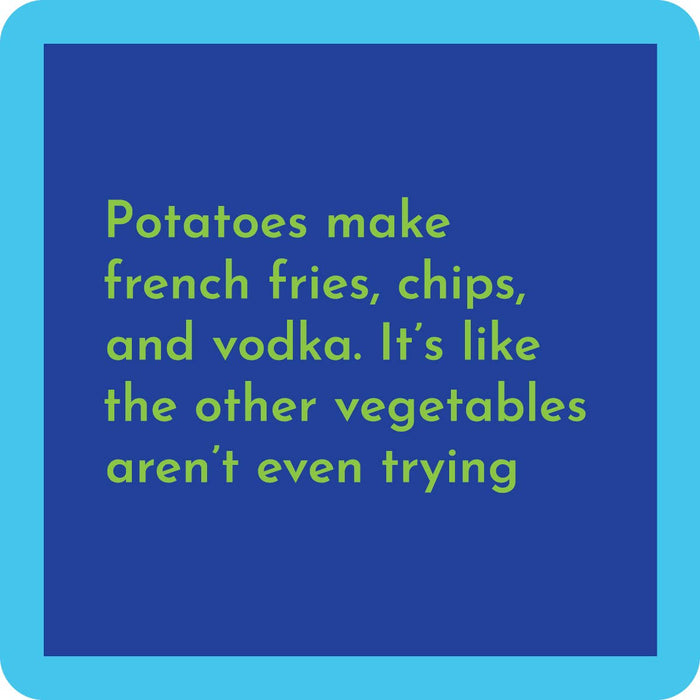 Potatoes coaster - Premium from Drinks on Me coasters - Just $5.5! Shop now at Pat's Monograms