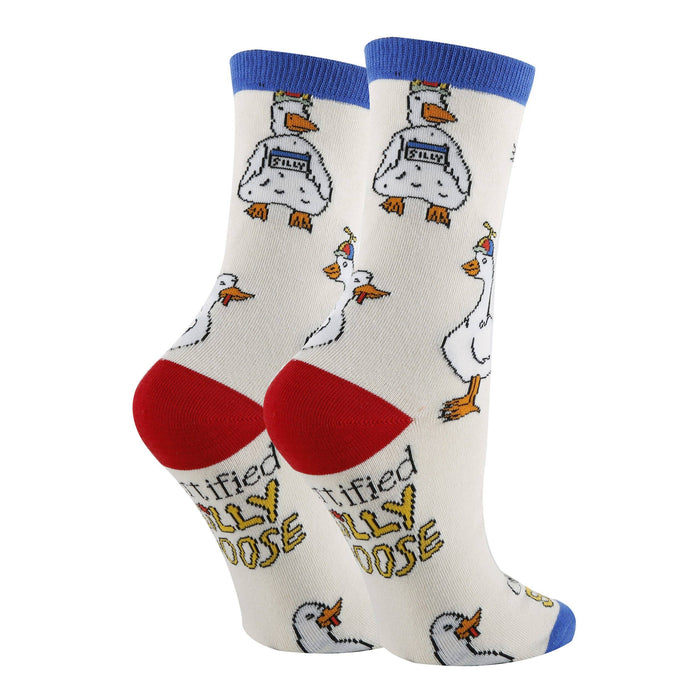 Silly Goose | Women's Funny Cotton Crew Socks - Premium Socks from Oooh Yeah/Sock It Up/Oooh Geez Slippers - Just $11.95! Shop now at Pat's Monograms