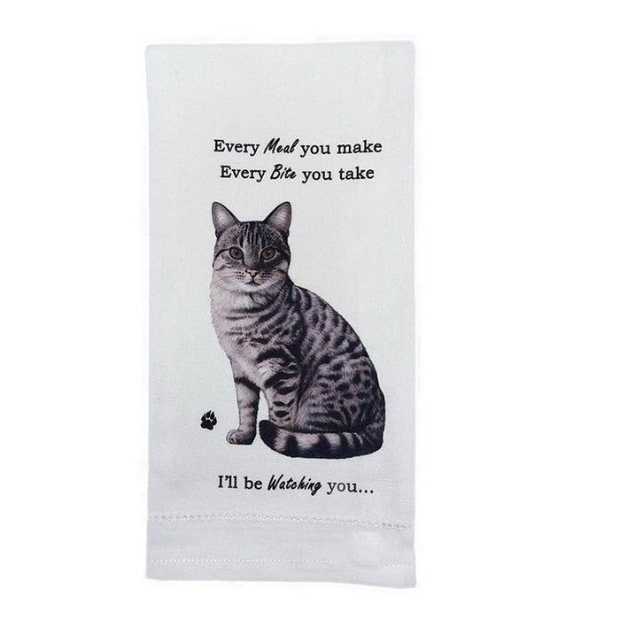 Silver Tabby Cat Kitchen Towel - Premium from E&S Pets - Just $10.95! Shop now at Pat's Monograms