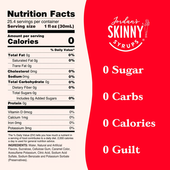 Sugar Free Raspberry Syrup - Premium from Jordan's Skinny Mixes - Just $9.59! Shop now at Pat's Monograms