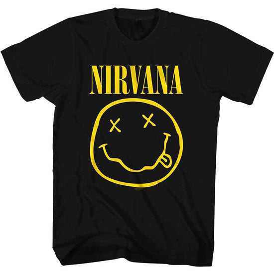 T-Shirt - Nirvana / KC - Yellow Happy Face